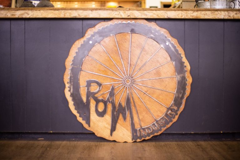 bikepacking roam wheel sign