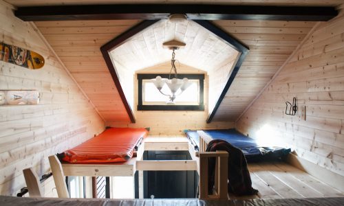 Loft of the Roam Tiny Home.